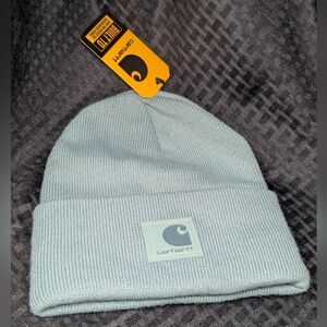 Carhartt Dusted Aqua Tonal Patch Unisex Beanie.
